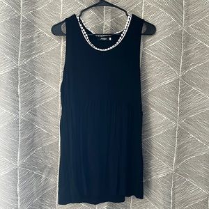 Black tank with flattering waist